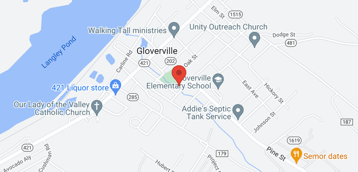 map of 215 Hillvale Street, Gloverville, SC 29828